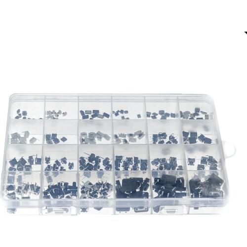 25 kinds of 250pcs button small switch micro switch 2x4 /3x6/ 4x4 button 6x6 touch switch package