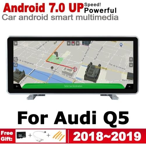 Car Android screen For Audi Q5 FY 2018~2019 MMI touch display GPS Navigation radio stereo Audio head unit multimedia player