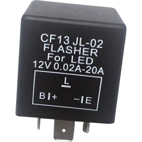 CF13 JL-02 3-Pin LED Flasher Relay For Car Turn Signal Light Flash Fix