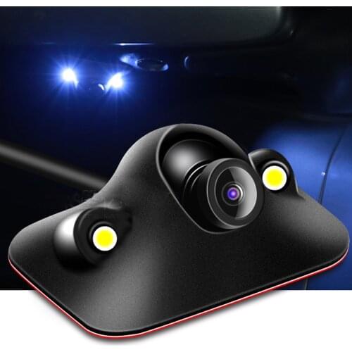 OTERLEEK Rear View Camera 120 Degree Car HD Side View Rear View Camera 2LED Light 365° Rotatable Reverse Camera