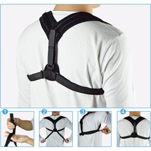 Upper Back Posture Corrector Clavicle Support Belt Back Slouching Correction Spine Braces Scrub & Bodys Treatment