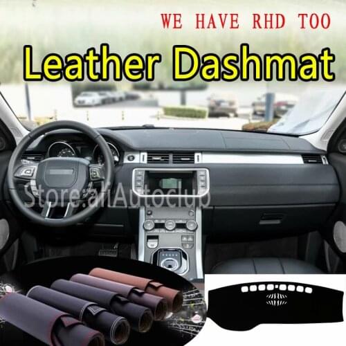 For Land Rover Range Rover Evoque 2011-2019 2013 Leather Dashmat Dashboard Cover Dash SunShade Carpet Custom Car Styling LHD+RHD