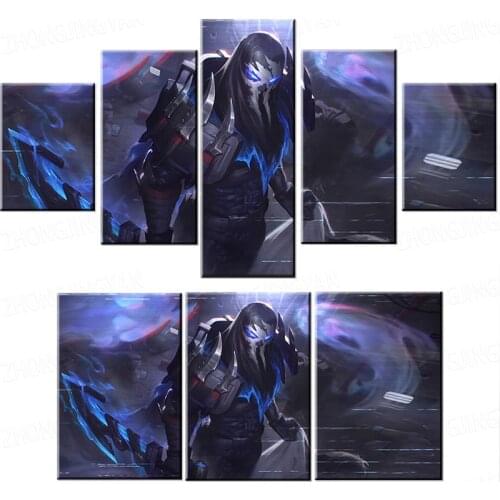 League of Legends PsyOps Skins Pyke Artwork Painting Home Decor Wall Art Picture LOL The Bloodharbor Ripper Game Poster Gift