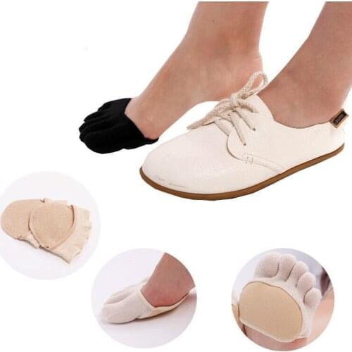 5pair/lot Half Palm Five Finger Socks Ladies Cotton Invisible Summer Thin Half Clip High Heel Breathable Front Foot Five Finger