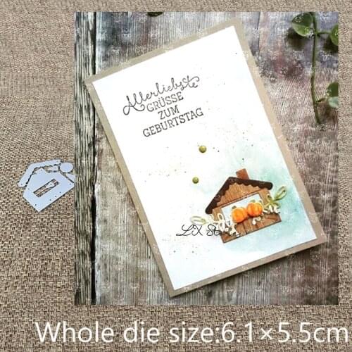 New Design Craft Metal die cuts Cutting Die Christmas snow house scrapbooking Album Paper Card Craft Embossing die cuts