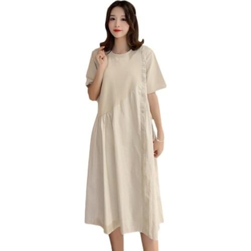 Maternity Dress Clothes for Pregnant Women Clothing Fashion Summer Solid Dresses Clothes For Pregnancy Dress Maternity Clothes