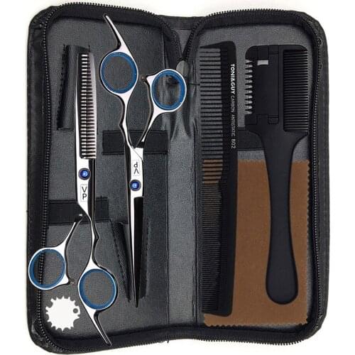 Professional Hairdressing Scissors 6" JP Stainless 440C Hair Cutting Scissors Thinning Shears Salon Barbershop Set