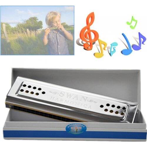 Professional 24 Holes Key Of C&G Double-side Tremolo Harmonica Musical Instrument