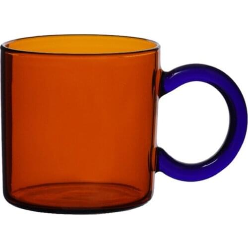 Transparent Glass Cup Thickened Coffee Cup Milk Tea Beer Creative Heat Resistant Cocktail Vodka Mug Drinkware Wine Glass Cup