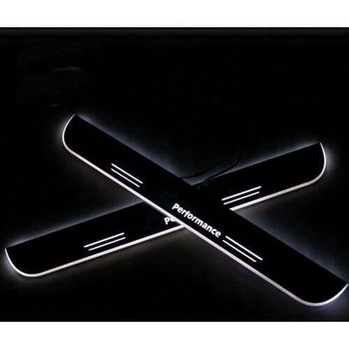 SNCN LED Car Scuff Plate Trim Pedal Door Sill Pathway Moving Welcome Light For BMW F30 F35 2012 2013 2014 2015 2016 2017