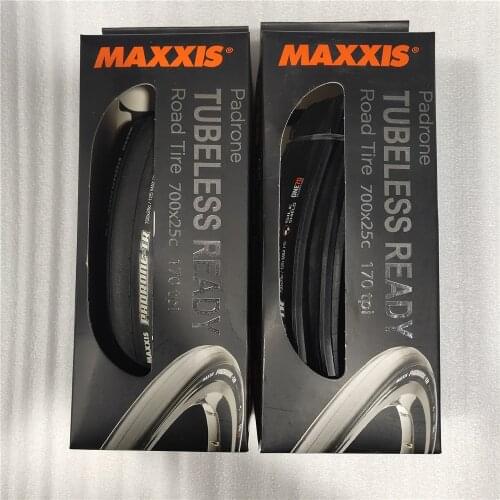 Ultralight Maxxis Padrone Tr Tubeless Folding Road Cycling Tire 700C 275g 170TPI High-speed anti-puncture bike tire 700x25c