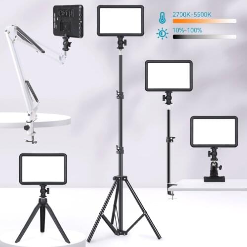 LED Light 2700~5500K LED Bi-Color Dimmable Studio Video Light Lamp Panel For Photo Studio Portrait Photography For Youtube