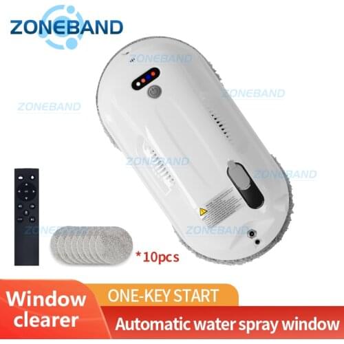 Ultra-Thin Window Cleaner Robot Magnetic Glass Brush Vacuum Double Side Window Wiper Cleaning Tools for Home with Water Spray