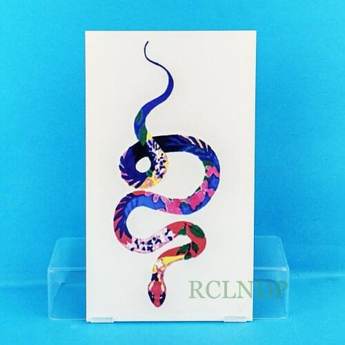 Waterproof Temporary Tattoo Sticker watercolor snake tatto stickers flash tatoo fake tattoos for child girl women