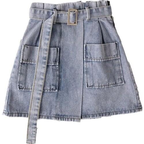 ZG1825 2021 female Spring summer new women fashion big size high waist A word denim skirt cheap wholesale