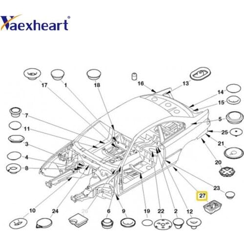 1x Original Jack recording under Bock For BMW 3ER E46 6ER E63 E64 7ER X3 Z4