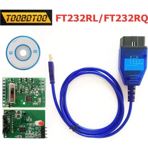 4 Ways Switch Chip FT232RL FT232RQ FTDI For Fiat KKL For VAG 409 OBD2 Car Diagnostic Cable For VAG KKL 409 USB Interface