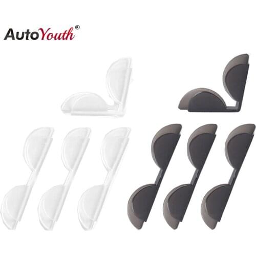 4PCS Flexible Car Door Edge Protector Bumper Black Transparent White Clear Auto Door Anti Collision Guard Universal Car Styling