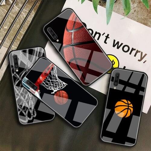 I love basketball Tempered Glass Case For Samsung Galaxy A10S A10E A20S A20E A30S A40 A50S A60 A70 A80 A90 A6 A7 A8 Shell
