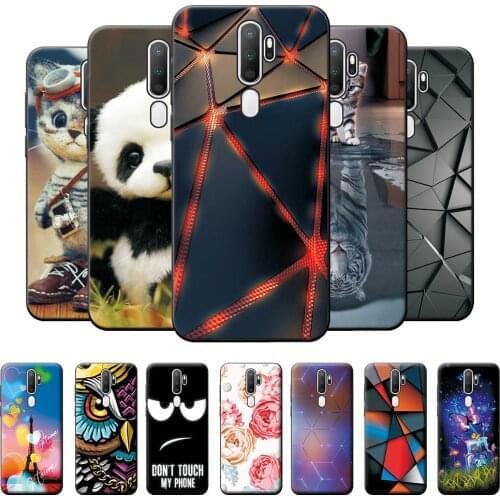 OPPO A5 2020 Case Soft Silicone OPPO A5 2020 Back Cover For OPPO A5 2020 Black TPU Bumper Phone Cases For OPPO A52020 6.5 inch