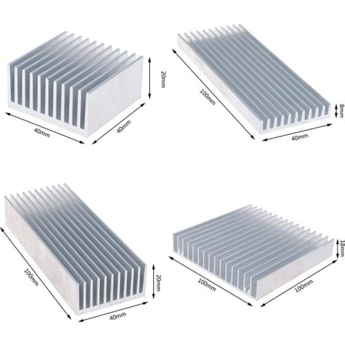 Extruded Aluminum Heatsink For High Power LED IC Chip Cooler Radiator Heat Sink Drop Ship