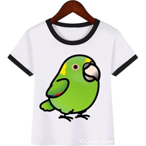 Cute bird for girls boys t-shirt kawaii kids clothes birthday gift tshirt camisetas harajuku shirt summer tops for girls boys