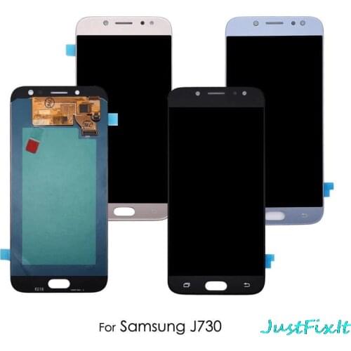 Original AMOLED Display For SAMSUNG Galaxy J7 Pro 2017 J730 J730F LCD Display Touch Screen Replacement With Tool