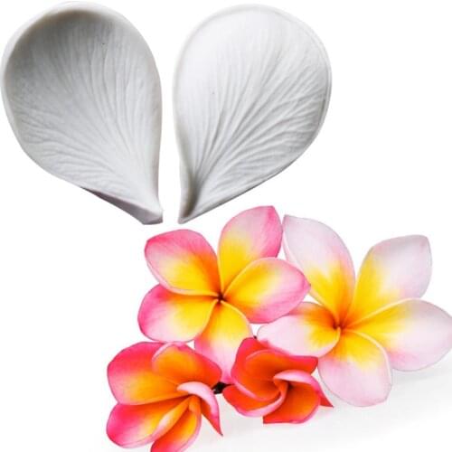 Plumeria Petals Silicone Mold Fondant Mould Cake Decorating Tools Chocolate Gumpaste Molds, Sugarcraft, Kitchen Gadgets