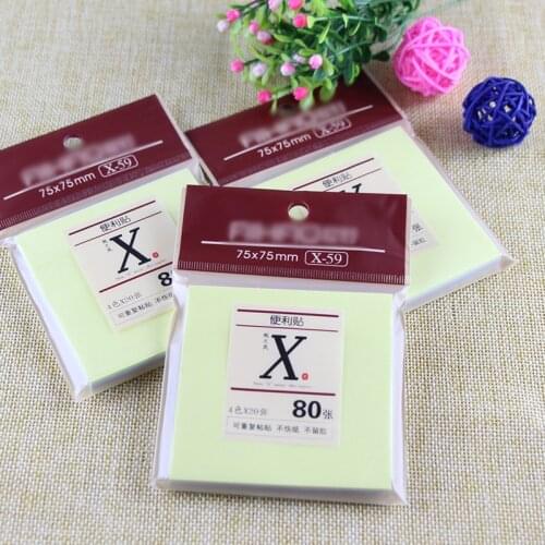 Memo Sticker Memo Pad Sticky Memo Notebook Stationery Note Paper Stickers Message Sticker Bookmark Marker Flags 80 Pages