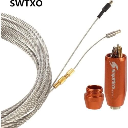 SWTXO 1 Set Bicycle Frame Internal Wiring Tool Shifting Cable Tube Bike Brake Tubing Magnet Lead Tools