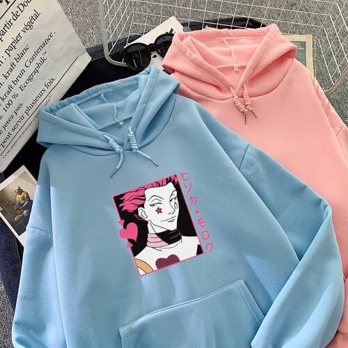 Grunge Hoodie Anime Japanese Sweatshirt Female Gothic Ladies Top Ulzzang Harajuku Oversize Hooded Pullover Men Street Wear Warm