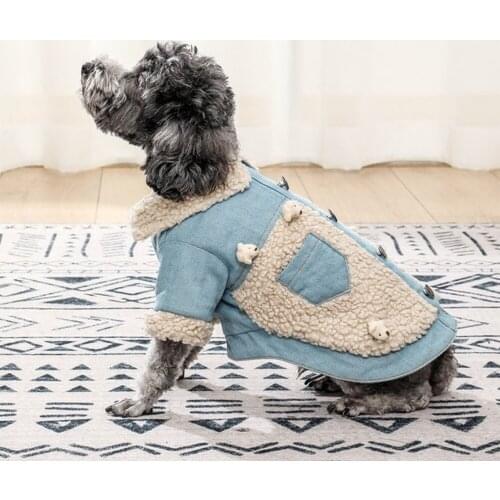 Winter Warm Dog Clothes Vest For Pet Dog Coat Jacket Padded Clothes Puppy Outfit Chihuahua Pug Yorkshire Outfit Cotton Clothes