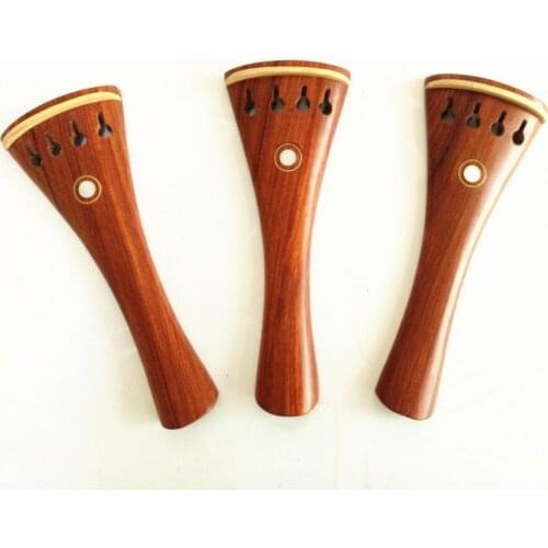 1 pcs 4/4 rosewood Violin Tailpiece fixed Fine Tuners Tail Gut, Violin Accessories