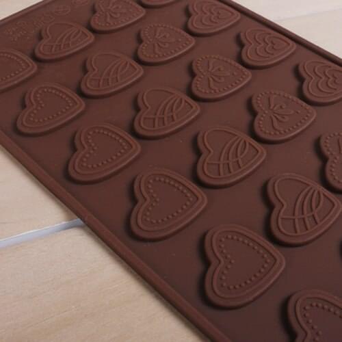 1Pcs Specialized 24 Heart Shape Series Silicone Mold Cake Tools Cookie Cutter Fondant Cake Decorating Tools