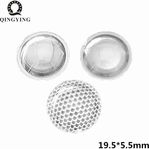 10pcs-50pcs Optical PMMA LED Lens 19.5mm 20mm Plano Convex Acrylic Condenser Lenses For Zoom LED Flashlight Bike Head Lamp