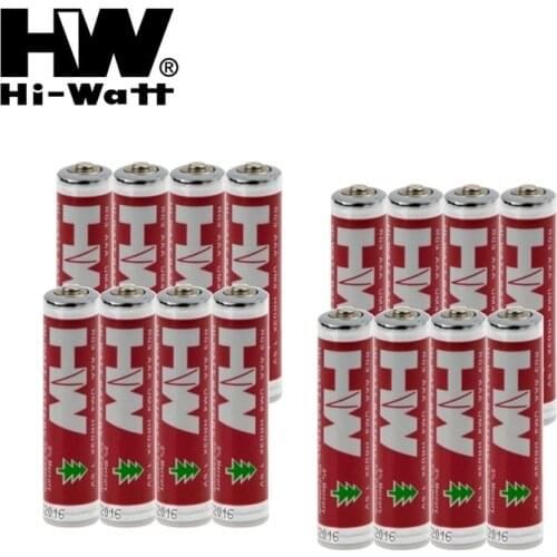 16pcs Hi-Watt 1.5V Zinc manganese Carbon Battery AAA R03 UM4 Heavy Duty Dry And Aaa Batteries For Toy Radio Remote Control Clock