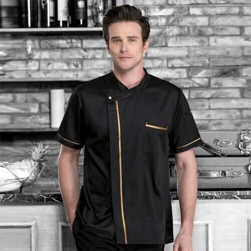 2018 Summer M-4XL Big Size Chef Jackets Man and Woman Back Mesh Uniform Executive Chefs Work Clothes Hotel Master Workwear