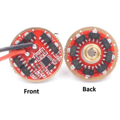 22mm 3.7v~4.2v 1 cell 14xAMC7135 led driver board 5A 3mode LED Driver Circuit Board for Luminus SST-40 LED Flashlight DIY Parts