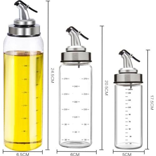 Cooking Seasoning Bottle Dispenser Sauce Bottle Glass Storage Bottles For Spice Glass Oil Spray Vinegar Creative Kitchen Tools