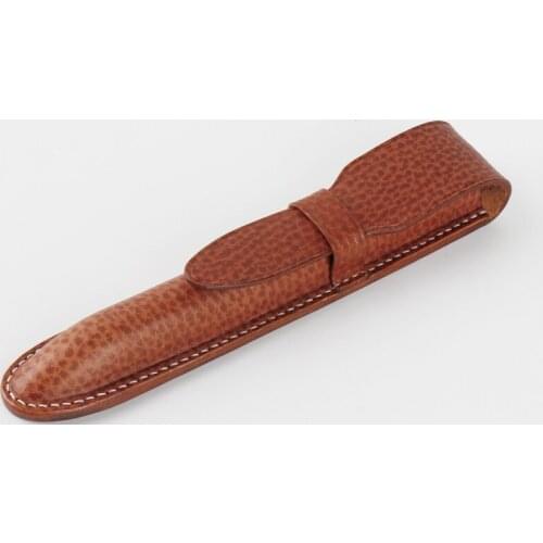 The first layer of vegetable tanned leather pen case retro high grade student supplies pen bag single pack