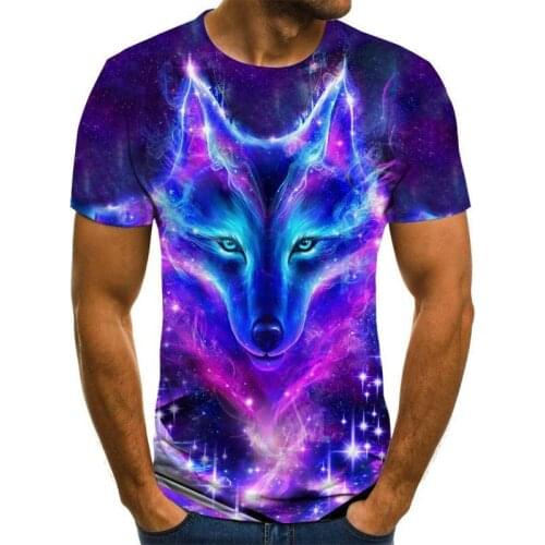 Fashion Mens Cute Dog Printed 3d T-shirts O-neck Short Sleeves Tees Tops Fashion Summer Men Funny Tshirts Plus Size 6XL