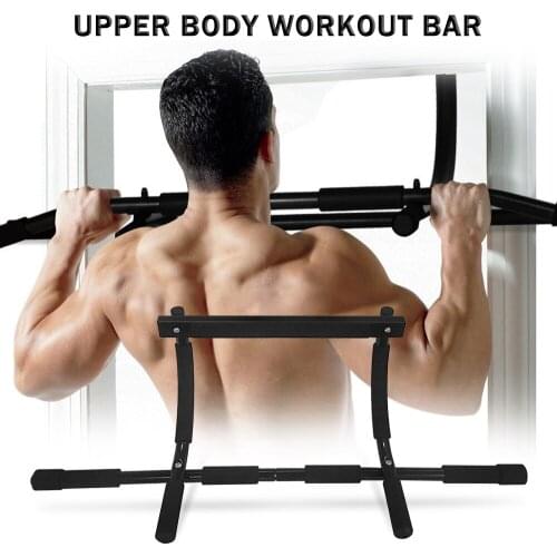Indoor Fitness Horizontal Bar Workout Bar Chin-Up Pull-Up Bar Crossfit Sport Gym Equipment Men Muscle Training Fitness Equipment