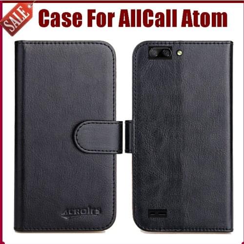 Hot Sale! AllCall Atom Case New Arrival 6 Colors High Quality Flip Leather Protective Phone Cover For AllCall Atom Case