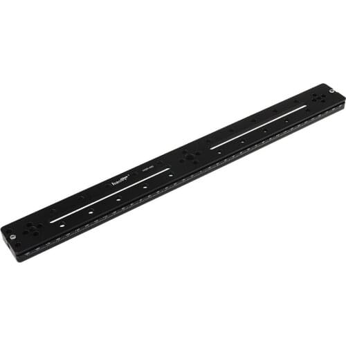 Haoge 400mm Multi-purpose Dual Dovetail Long Quick Release Extender Rail Sliding Plate for Camera Tripod Ballhead Clamp fit Arca
