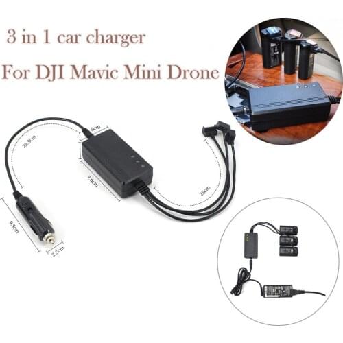 HIINST For DJI MAVIC MINI Drone Battery Charging Hub 3 in 1 car charger Adapter Part childrens RC toys Upgrade accessories