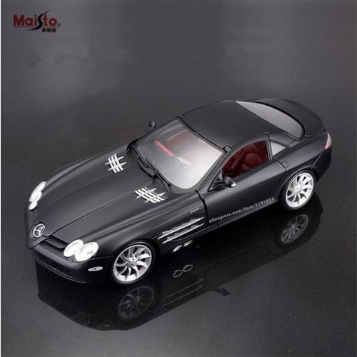 Maisto 1:18 Mercedes-Benz SLR alloy car model simulation car decoration collection gift toy Die casting model boy toy