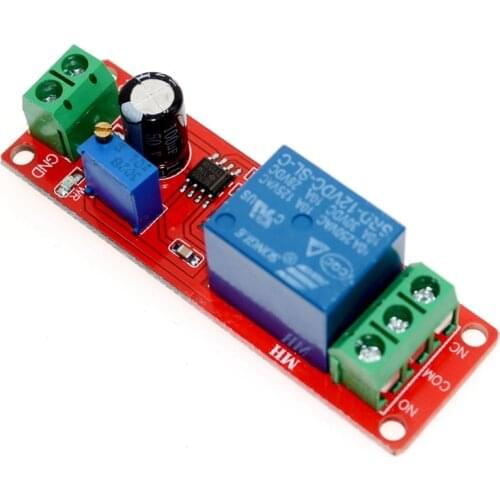 NE555 Timer Switch Adjustable Module Time delay relay Module DC 12V Delay relay shield 0~10S