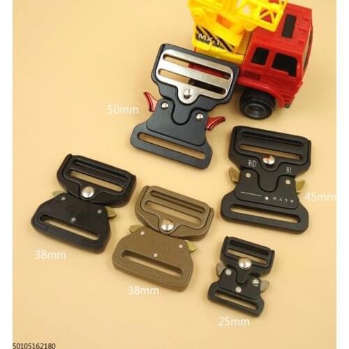 New For 25/38/45/50mm Webbing Strap 2Pcs Quick Side Release Metal Buckles For Bags Luggage DIY Clothes Accessories
