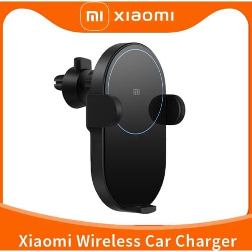 Original Xiaomi Wireless Car Charger 20W Max Auto-clamp USB Type C Charger 2.5D Glass for Xiaomi Mi 9 iPhone XS Max Mobile Phone