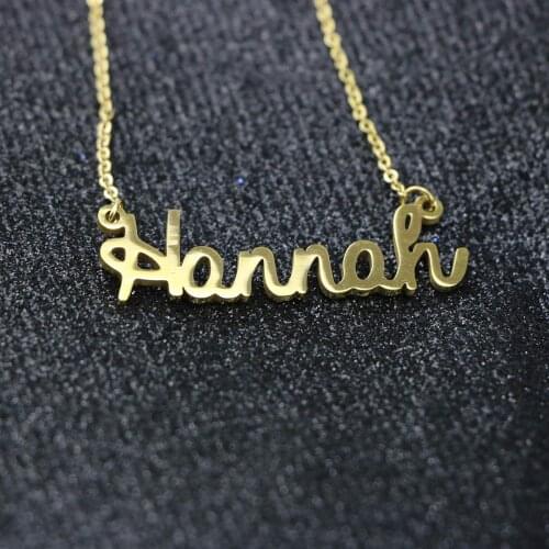 Stainless Steel Customized Name Necklace Personalized Name Pendant Necklaces Birthday Gift